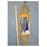 36" Stained Glass Wolf Snowshoe Wall Art