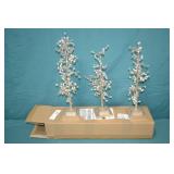 3pc Set 15" Tall Crystal Trees New in Box
