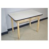 Antique Porcelain Top Kitchen Table