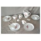 Service for 4 Antique China Tea Set 11pcs