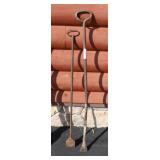 2pcs Solid Steel Spud Bars