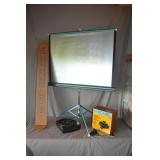 Kodak 650H Slide Projector & Projection Screen