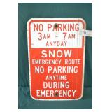 12" x 18" Metal No Parking Sign