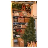 Lg Lot Christmas Tree, Decorations, And More