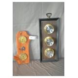 2pcs Various Vintage Wall Mount Weather Staions