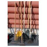 6pcs Various Leaf & Garden Rakes