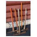 4pcs Pick Axes, Adz, & More