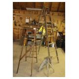 2ft, 5ft, & 8ft Wooden Step Ladders