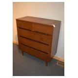 Mid Century 5 Drawer Chest Dresser