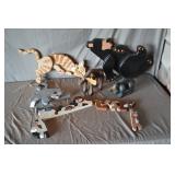 Lot Various Wood Craft hand Made Animal Decos