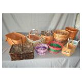 Lot Various Whicker & Other Baskets