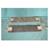 2pc Vintage Rubber Swing Set Seats