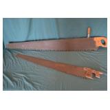 2pc Antique 1 Man Crosscut Saws