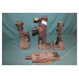 Lot of 4 Farm, Utility, Automotive Jacks
