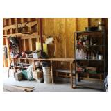 Large Wall Lot Garage Items, Hardware & More