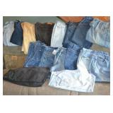 Lot 2 Totes Various Vintage Denim Jeans
