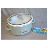 Large Crock Pot Locking Lid Slow Cooker