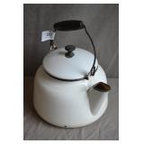 Antique Porcelained Enamel Cookstove Kettle