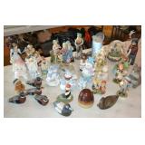 Lot Numerous Porcelain & Other Figurines & More
