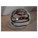 3" Murano Style Glass Paperweight