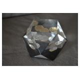 Mid Century 3.5" 5 Penny Lucite paperweight