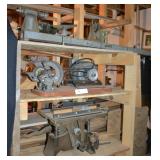 Belt Drive Lathe, Grinder, and Saw