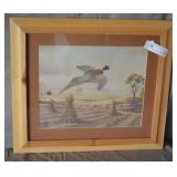 John Heath Pheasant in Flight Signed Print