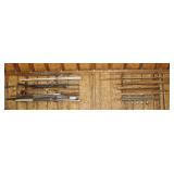 Lot Wood, Boards & More on Wall Mount Triton Racks