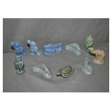 11pcs Red Rose Tea English Wade Figurines