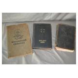 3pcs Early 1900s German Text Bibles