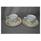 2pcs Occupied Japan Tea Cups & Saucers