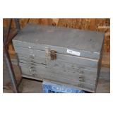 24" Metal Machinist Style Toolbox With Contents
