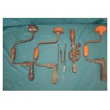 Lot Antique Braces & hand Drills