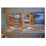 6pcs Various Framed Farm Type Picture Puzzles