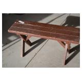 10" x 33" Wooden Bench 17" Tall