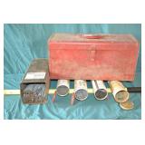 Lot Various Welding Rods & Toolbox
