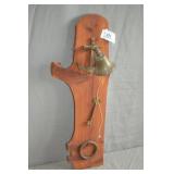 Nautical Display Brass Bell, Key & Ring