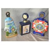 3pcs Vintage Jim Bean Liquior Bottles