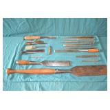 Lot Large & Small Various Chisels & Punches