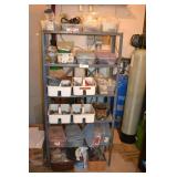 Metal Shelf Unit Including Contents