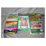 Lot 5pcs Various Picture Puzzles Complete