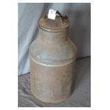D.C. Co. Registered 2 Gallon Metal Milk Can