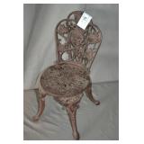 14" Cast Iron Bistro Parlor Doll Chair
