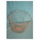 Antique Wire Chicken Egg Basket