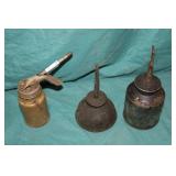 3pcs Vintage Oiler Cans