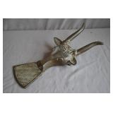 10" Solid Brass Horned Steer Boot Jack