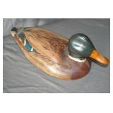 1982 Hand Made Mallard Duck Wood Decoy