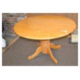 48" Round Double Drop Leaf Wooden Table