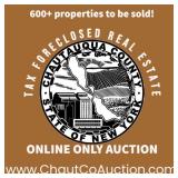 Chautauqua County, NY- Tax Foreclosed Real Estate (ONLINE ONLY EVENT)