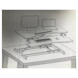 Feribo Sit/Stand Desktop Workstation